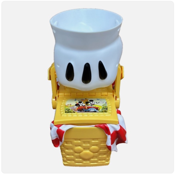 Disney Parks Mickey Minnie Picnic Basket Popcorn Bucket Strap Exclusive - Picture 5 of 15